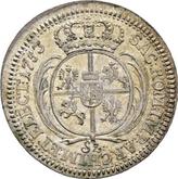 Reverse 6 Groszy (Szostak) 1753 Crown