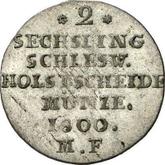 Reverse 2 Sechsling 1800 MF