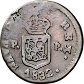 Reverse 1 Maravedí 1832 PP