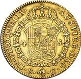 Reverse 4 Escudos 1788 S C