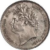 Obverse Sixpence 1826 BP
