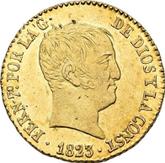 Obverse 80 Reales 1823 B SP