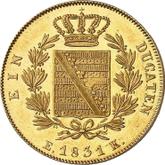 Reverse Ducat 1831 EK