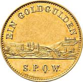 Reverse Goldgulden no date (1864) C.V.