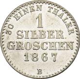Reverse Silber Groschen 1867 B