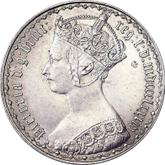 Obverse Florin 1854 WW Gothic