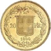 Reverse 20 Francs 1890 B
