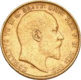 Obverse Sovereign 1904 P