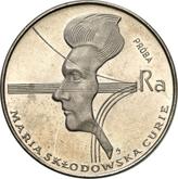 Reverse 100 Zlotych 1974 MW AJ Pattern Marie Curie