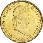 Obverse 8 Escudos 1821 JP