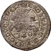 Reverse 3 Groszy (Trojak) 1652 Lithuania
