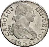 Obverse 2 Reales 1805 S CN