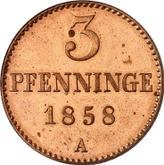 Reverse 3 Pfennig 1858 A