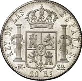 Reverse 20 Reales 1822 M SR