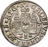 Reverse 1 Grosz 1583 Riga