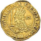 Obverse Unite 1645 Shortened portrait