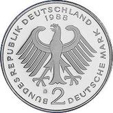 Reverse 2 Mark 1988 D Ludwig Erhard