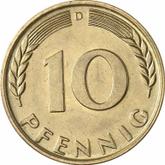 Obverse 10 Pfennig 1967 D