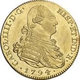 Obverse 4 Escudos 1794 M MF