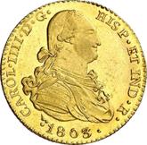 Obverse 2 Escudos 1803 S CN