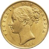 Obverse Sovereign 1866 WW Shield