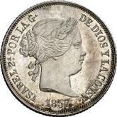 Obverse 2 Reales 1857
