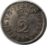 Reverse Twopence 1705