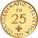 Reverse 25 francs 1955 B