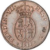 Obverse 1 1/2 Cuarto 1811 Catalonia