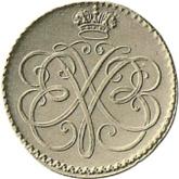 Obverse Grivennik (10 Kopeks) 1726 Pattern Menshikov