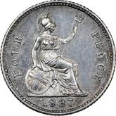 Reverse Fourpence (Groat) 1837