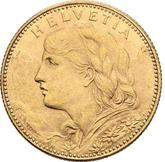 Obverse 10 Francs 1913 B Vreneli