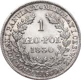 Reverse 1 Zloty 1830 FH