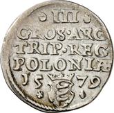 Reverse 3 Groszy (Trojak) 1579 Large head