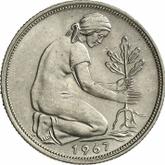 Reverse 50 Pfennig 1967 D