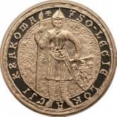 Reverse 2 Zlote 2007 MW RK 750th Anniversary of the granting municipal rights to Krakow