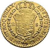 Reverse 2 Escudos 1816 S CJ
