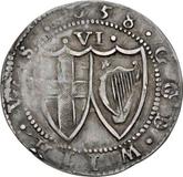 Reverse Sixpence 1658