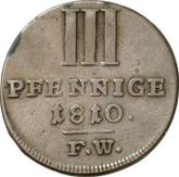 Reverse 3 Pfennig 1810 F.W.