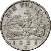 Reverse Thaler 1821 D