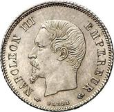 Obverse 20 Centimes 1857 A