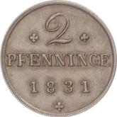 Reverse 2 Pfennig 1831
