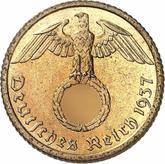 Reverse 5 Reichspfennig 1937 D
