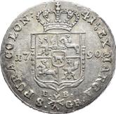 Reverse 2 Zlote (8 Groszy) 1790 EB