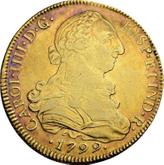 Obverse 8 Escudos 1799 So DA