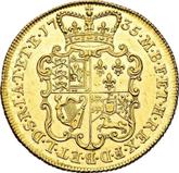 Reverse Two guinea 1735 Young Head