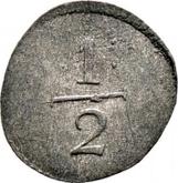 Reverse 1/2 Kreuzer 1818