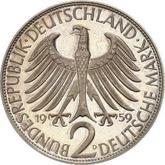 Reverse 2 Mark 1959 D Max Planck