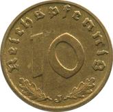 Obverse 10 Reichspfennig 1937 J