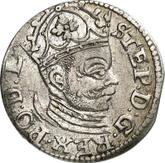 Obverse 3 Groszy (Trojak) 1585 Riga